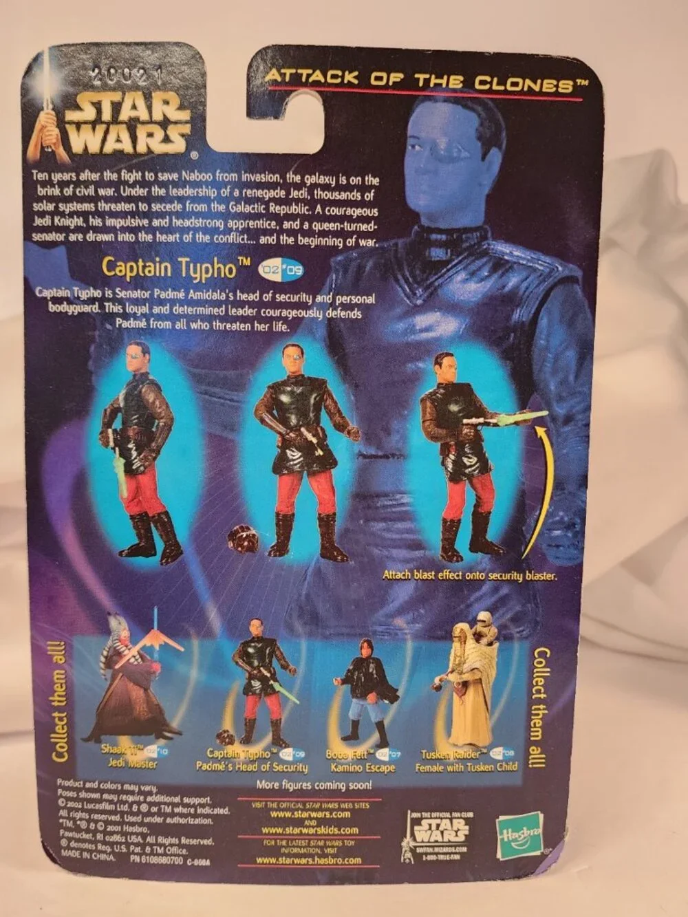 MINT IN BOX STAR WARS Attack of the Clones Captain Typho and Shaak Ti